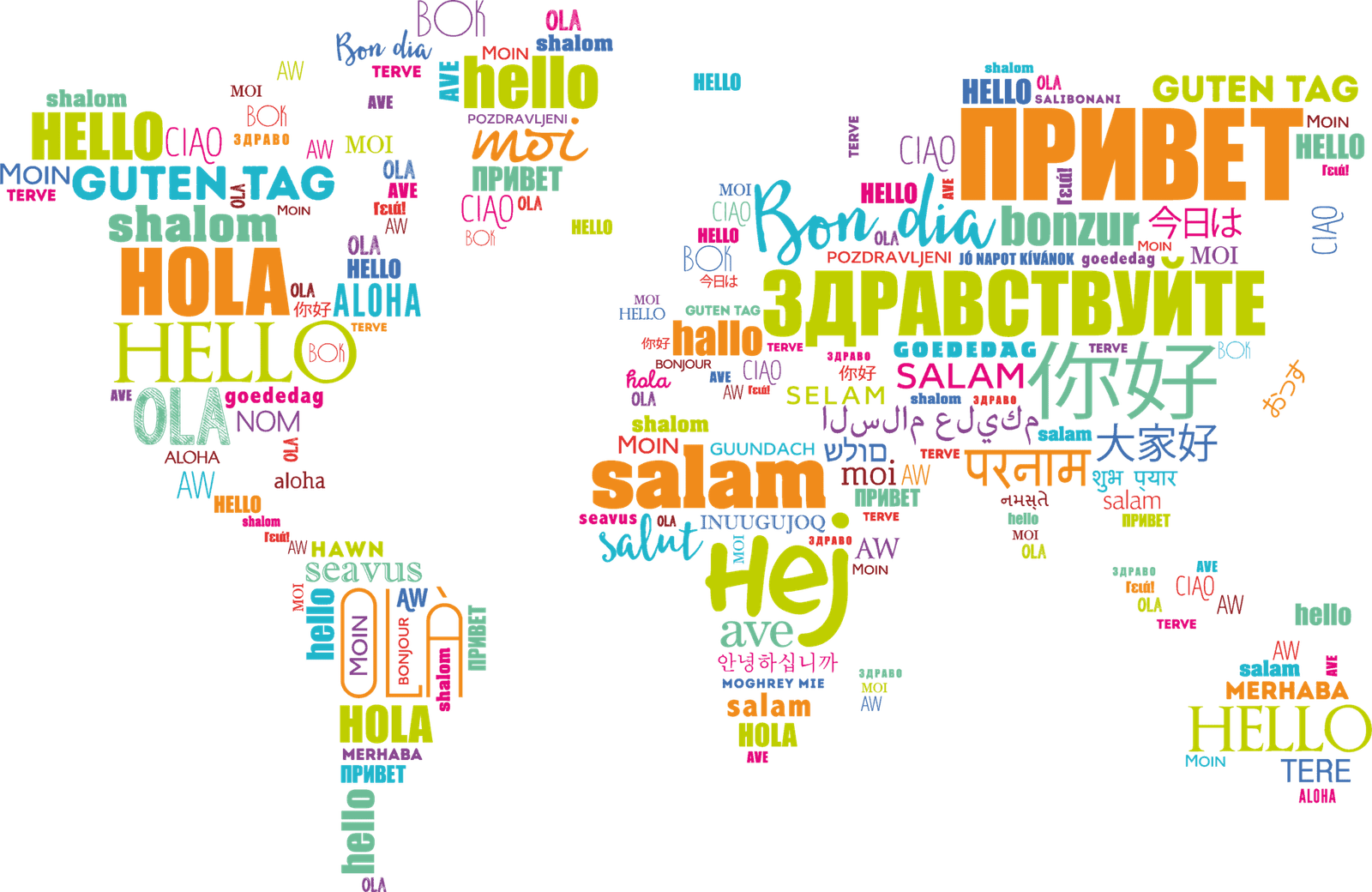 Разговор на разных языках